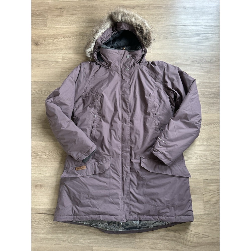 Columbia Jacket‎ Icelandite TurboDown Parka Basalt Women's Size 2X XXL Omni-Tech